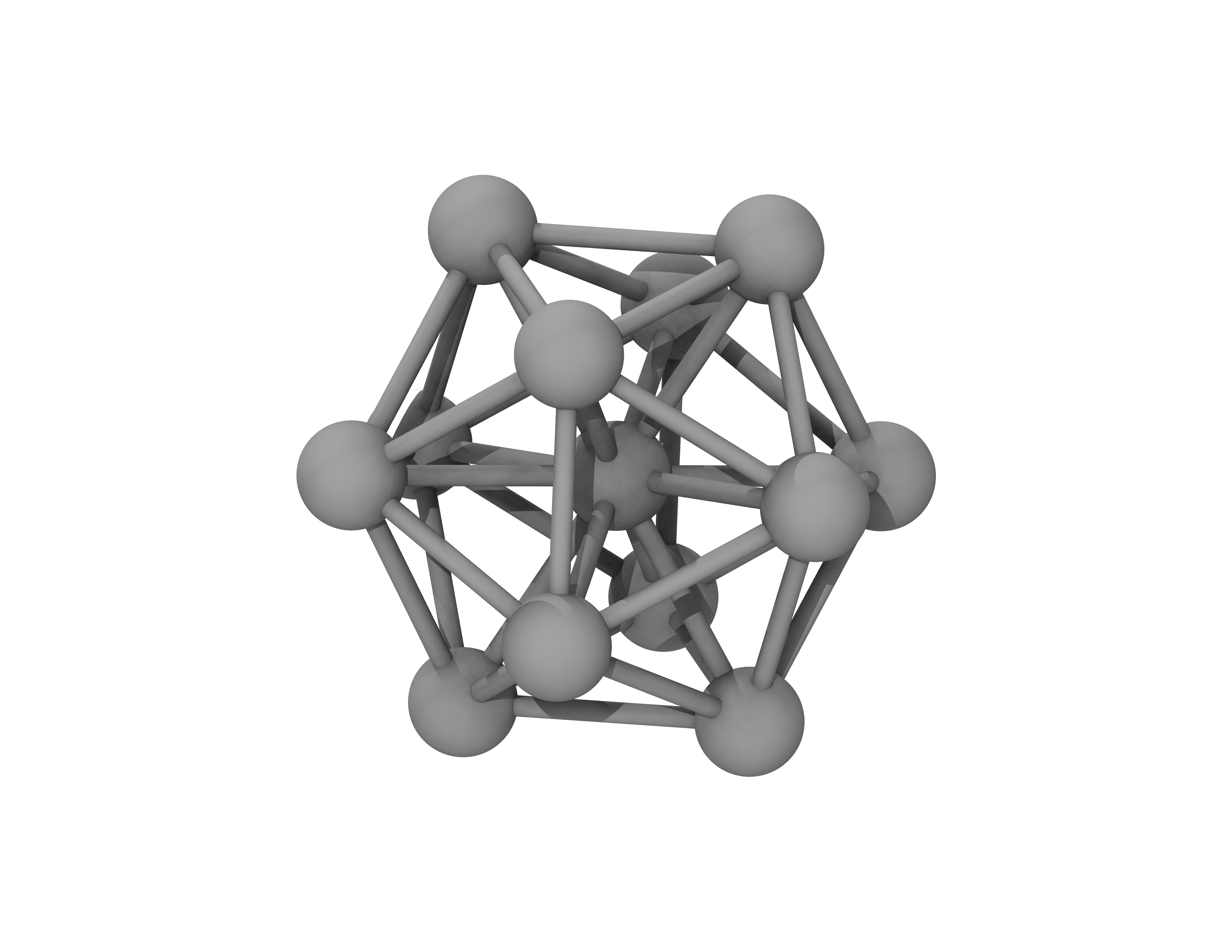 Atomic configuration of the platinum nanoparticle after relaxing its geometry in ONETEP.